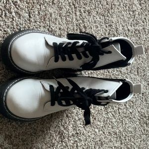 White Combat Boots size 7